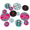 Big Dot of Happiness 50's Sock Hop - 1950s Party Giant Circle Confetti - Rock N Roll Party Decorations - Large Confetti 27 Count